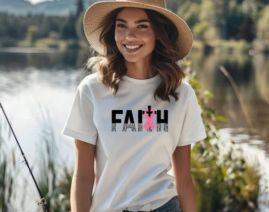 FAITH BREAST CANCER TSHIRT OR SWEATSHIRT
