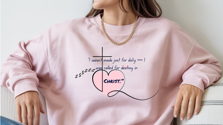 "“I wasn’t made just for duty — I was called for destiny in Christ,"