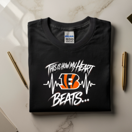 BENGALS THIS IS HOW OUR HEART BEATS TSHIRT